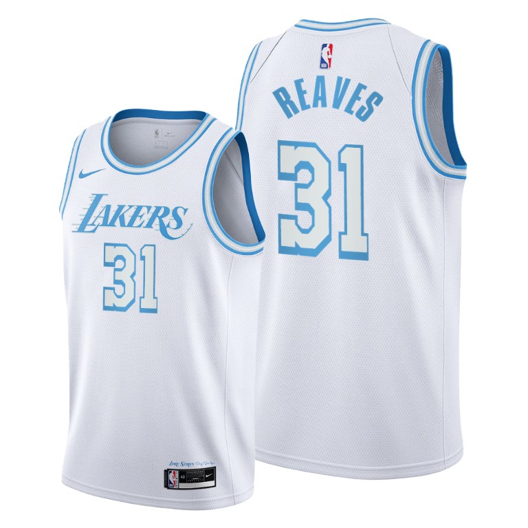 Men's Los Angeles Lakers Austin Reaves #31 NBA 2021 Draft City Edition White Basketball Jersey ZRB0283NU